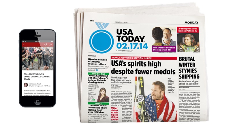 The Highland Echo App is partnering with USA Today to provide MC students and alumni with news from both sources. Photo Courtesy of USA Today.