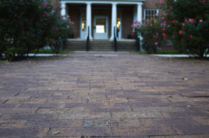 The walkway leading up to Carnegie boasts the names of alumni as well as donors to Maryville College