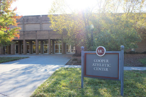 Cooper Athletic Center is where the athletes spend most of their time either practicing, lifting in the weight room, getting help in Cooper Success Center, or in the athletic training room. This is the home for all athletic related things on MC’s campus. Photo courtesy of Amber Potter.