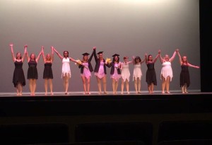 The MC Dance Ensemble at the end of their spring performance on April 1, 2016. Photo courtesy of August Greer.