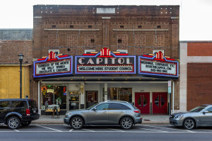 The Capitol Theatre is a rental venue located in downtown Maryville and used for a variety of events. It also includes a coffee shop that sells beverages and ice cream. Photo by Emma Pringnitz.