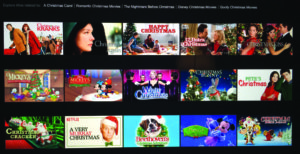 Netflix displays a wide variety of Christmas movies to get everyone in the holiday spirit. Photo by Catherine Wilkinson.