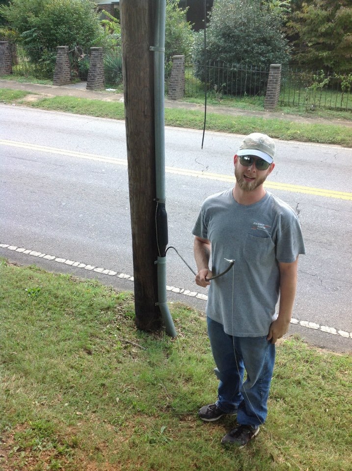 Matt Green assisted a cable contractor in the discovery of disconnected fiber-optic cable on Court Street. Photo Courtesy of Sandor Pardi