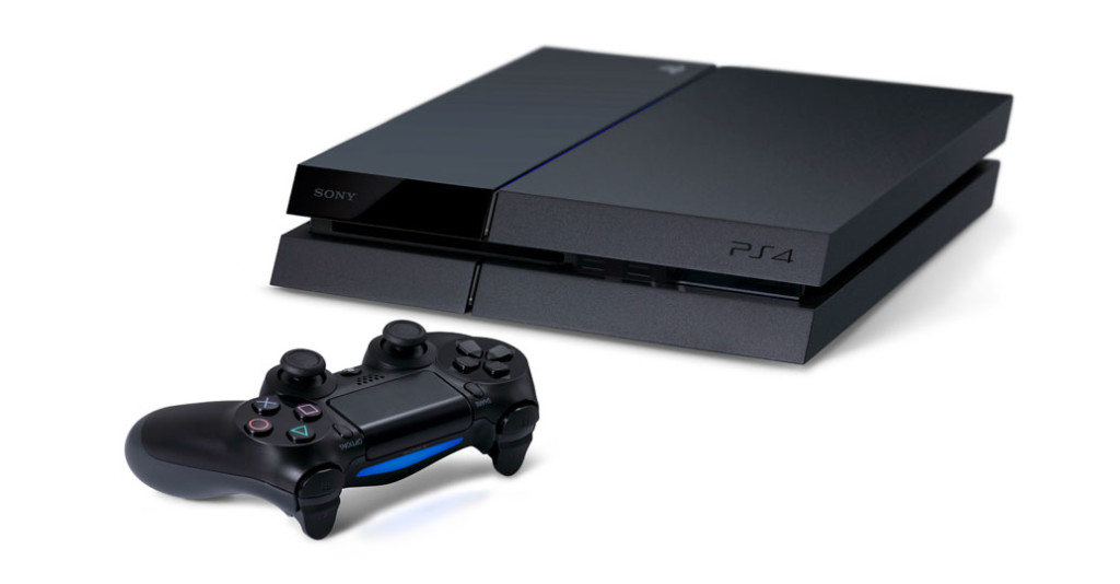 The console with packed in controller can stand vertically and features a blue light along the side of the console. Photo Courtesy of playstation.com