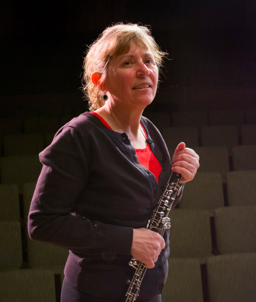 Marina Jaffe plays the oboe for the ‘Soiree Winds’ performance. Photo Courtesy of Geoff Bokuniewicz.