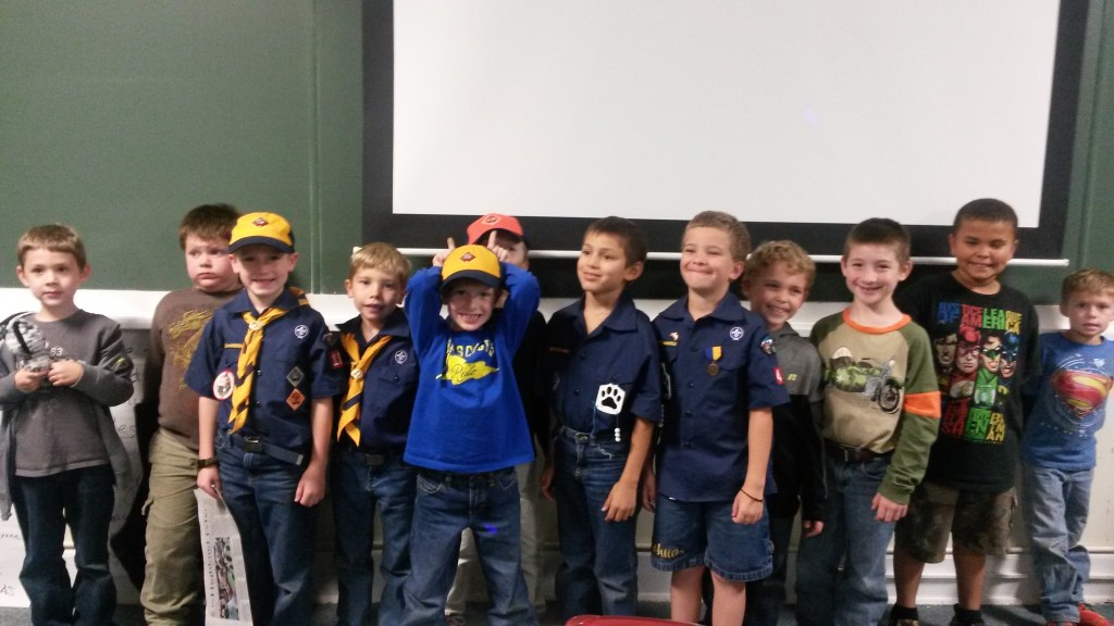 Local Cub Scout troop 1804 visits the Highland Echo newspaper for the second time this academic year to receive experiential lessons in journalism and photography on Monday,  Oct. 20, 2014. Photo Courtesy of Megan Sparkes.