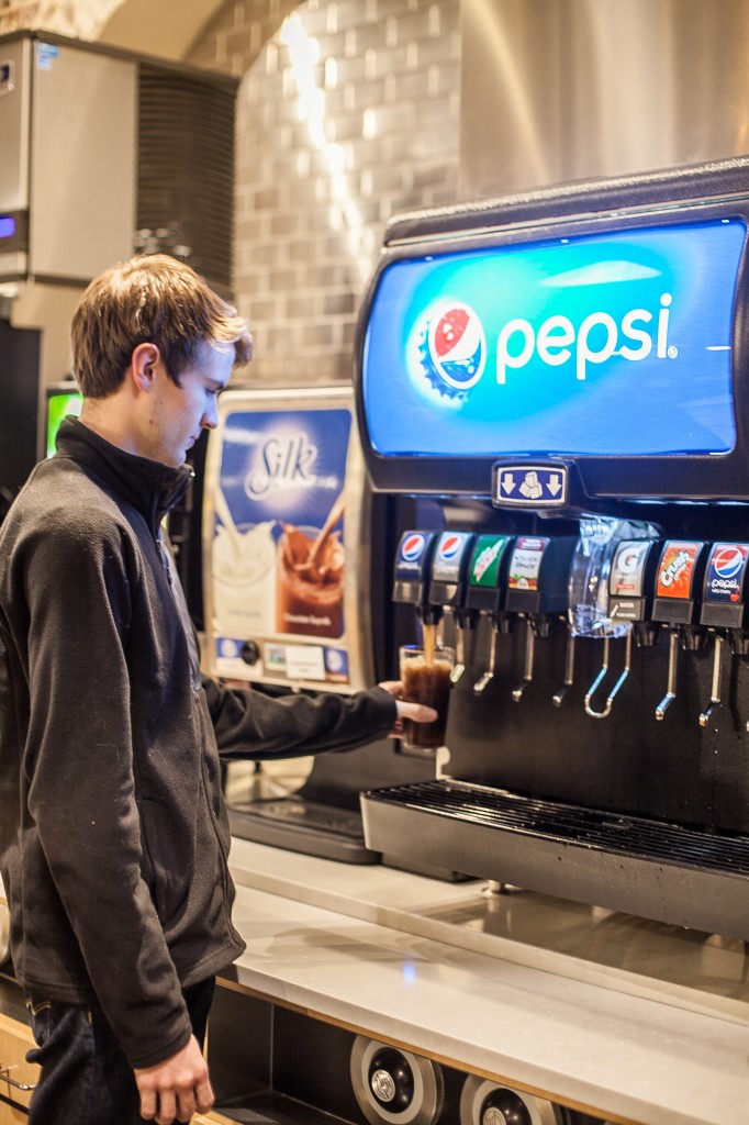 MC student AJ Trotter is just one of many adjusting to the switch to Pepsi products. The switch was due to a number of factors to benefit MC campus. Photo Courtesy of Ashlyn Kittrell.