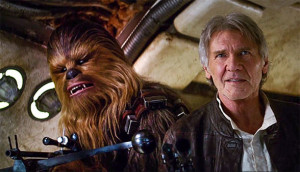 Thirty years after the destruction of the Death Star, classic characters Han Solo and Chewbacca return to action in the newest installment in the Star Wars Saga.