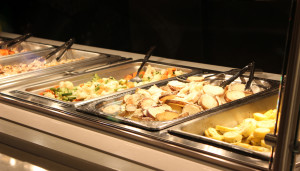 Displayed are some of the ever-expanding vegetarian options available in Pearsons’ dining hall. Photo by Ariana Hansen.
