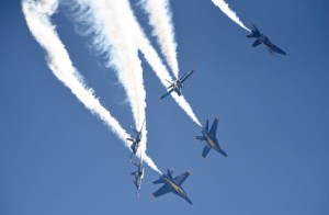 The Blue Angels performing during the 2016 Smoky Mountain Airshow. Photo from Knoxnews.com.