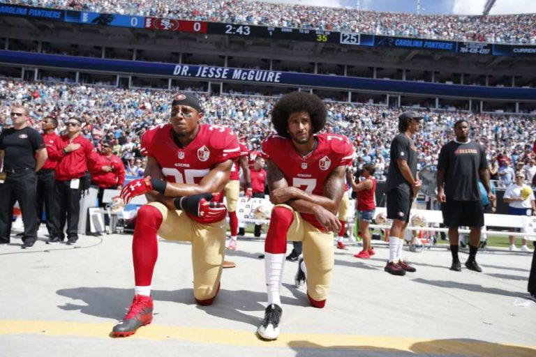 Kneeling in the face of the nation