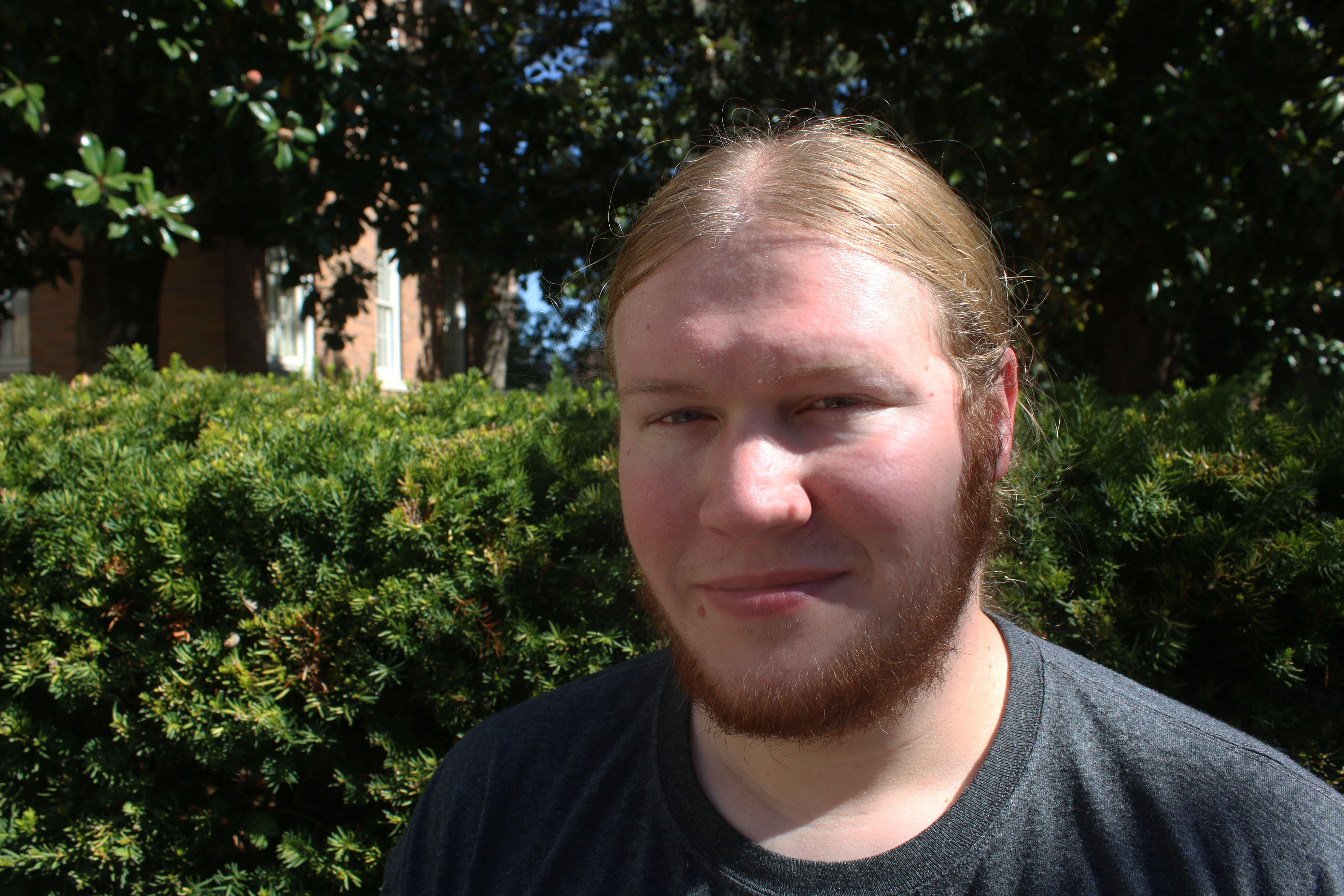 Dalton Beard is a Maryville College student who shares his opinion on politics. Photo by Clair Scott.