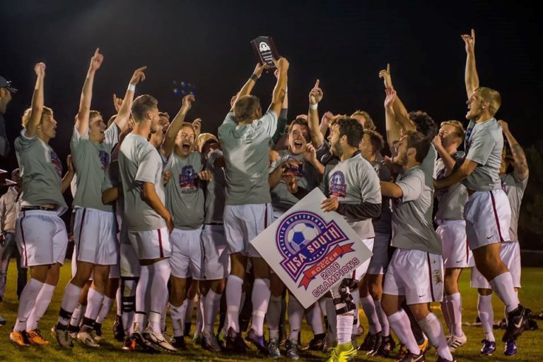 Men’s Soccer wins USA South Conference title; NCAA tournament bound