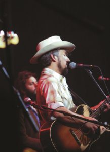 The Black Lillies Frontman, Cruz Contreras, preforms at the Mill and Min.