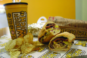 The Wicked is Which Wich’s signature sandwich that contained 5 meats and 3 cheeses. Photo by Brooke Wainwright.