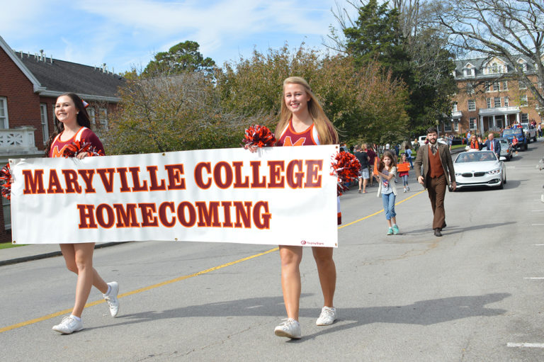 ‘Orange and Garnet Float Forever’ at the homecoming parade