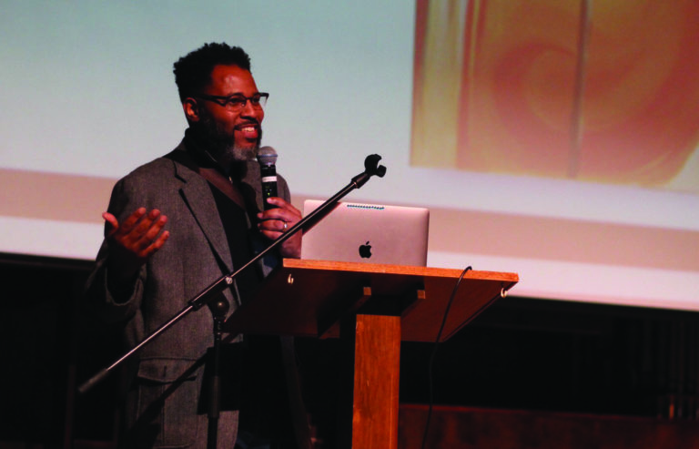 Troy Brown brings art and advice to Maryville