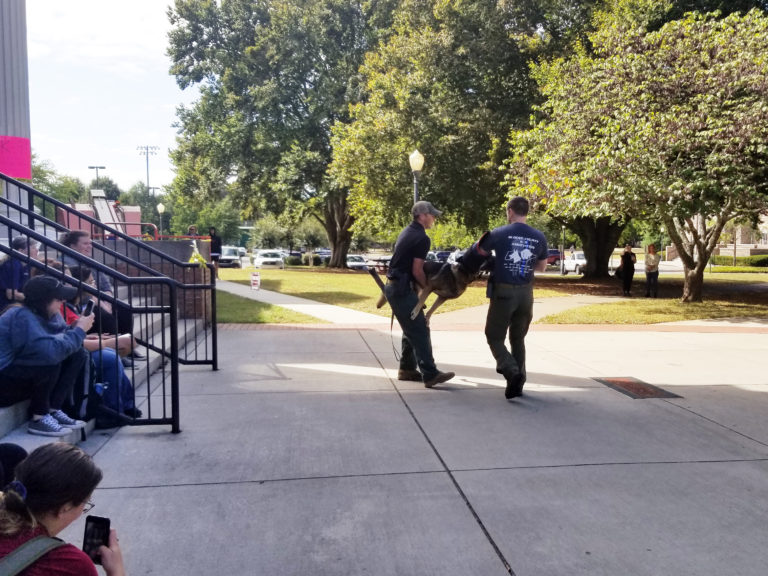 MC Criminal Minds hosts K-9 demonstration