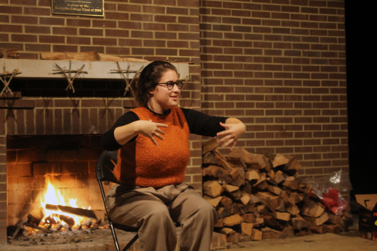 Spooky stories thrill students at  Impressions bonfire