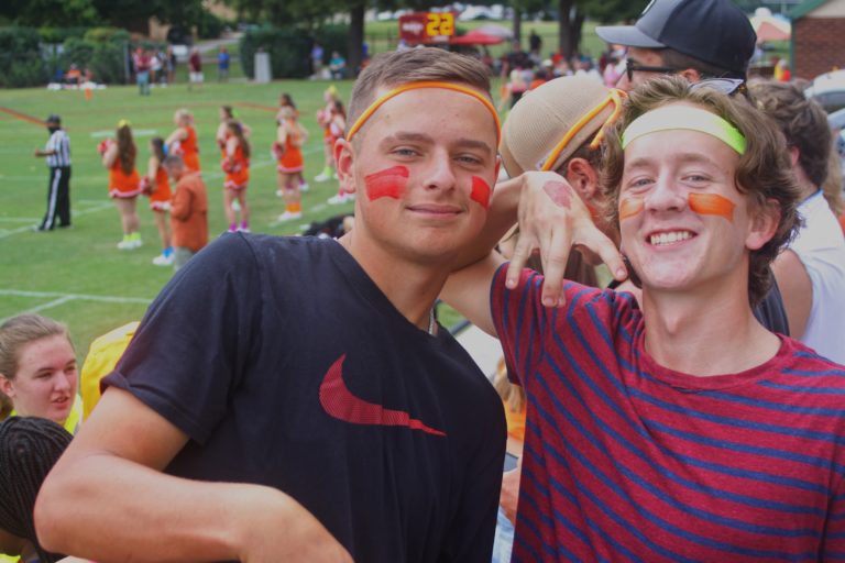 New student section kicks off despite rain