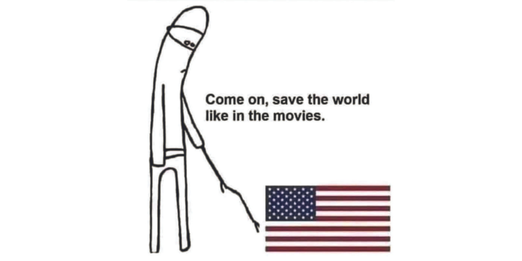 Meme on Russian-Ukrainian conflict draws attention to US’ shortcomings