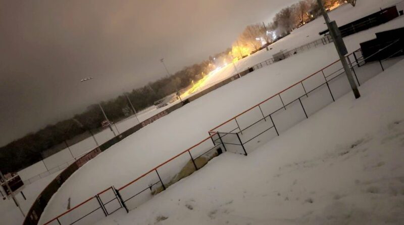 Snowfall impacts coaches and players of outdoor spring sports