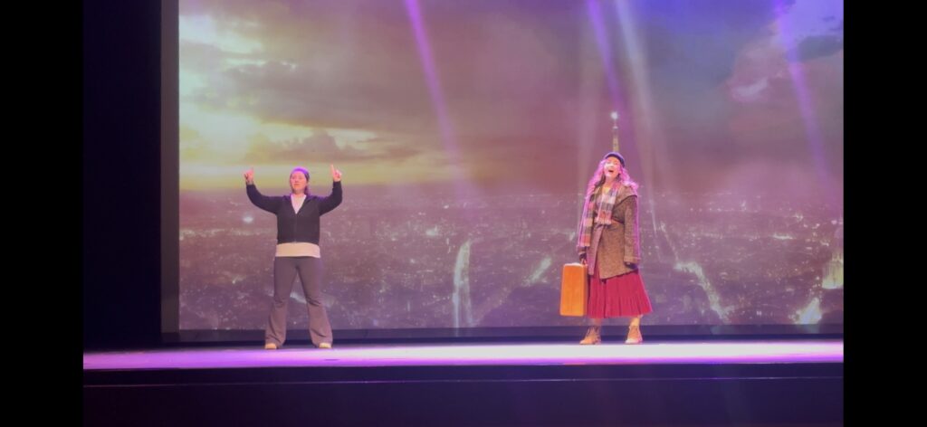 Three Maryville College ASL/English Interpreting seniors interpret Primary Players production of Anastasia