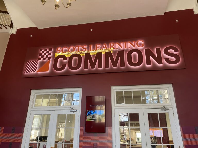 Thaw Hall, renovated this year as the new Scots Learning Commons, centralizes academic support