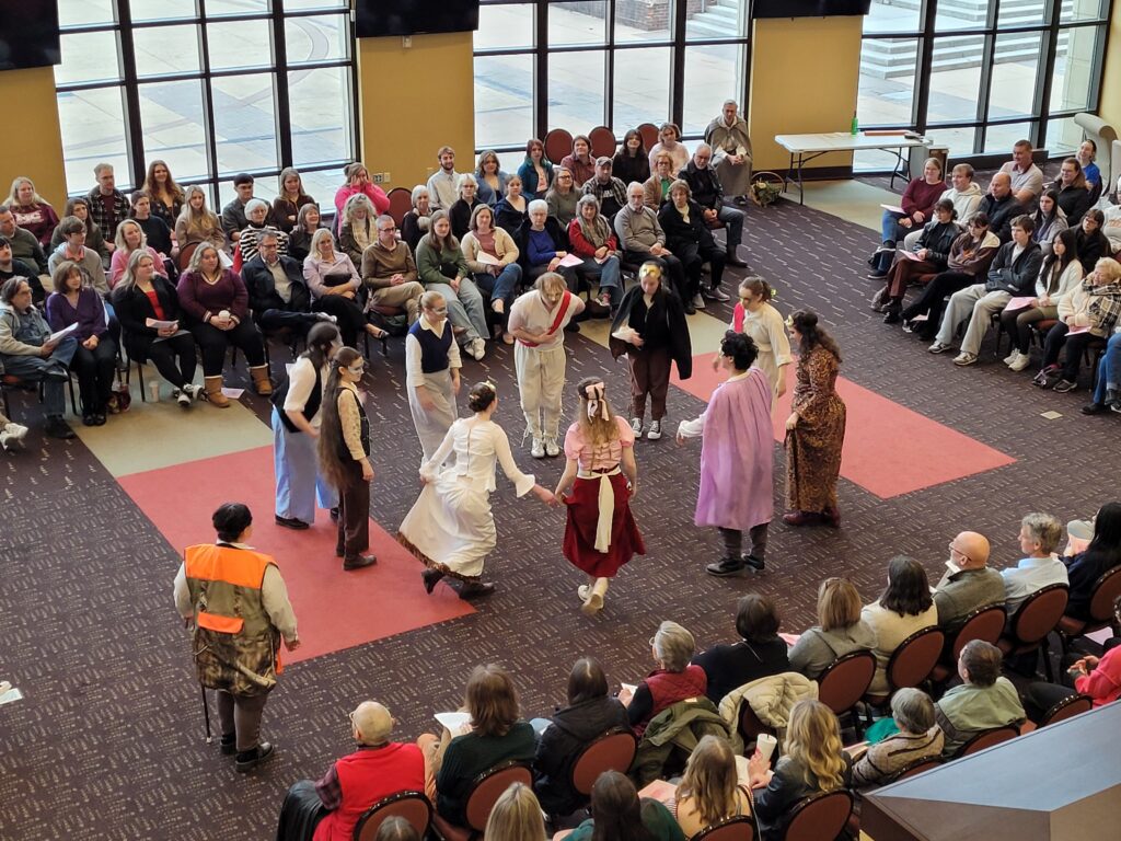 What’s in a stage? An MC theatre production in the foyer is just as sweet: Theatre Department puts on an excellent show despite stage light failure