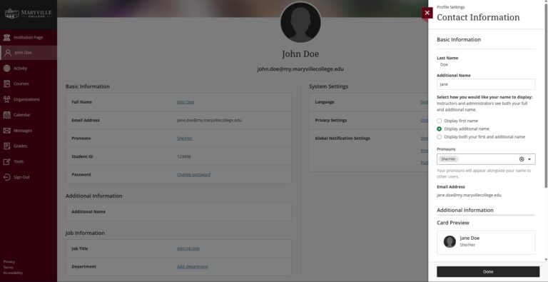 Student concerns lead IT to address name, gender displays on platforms