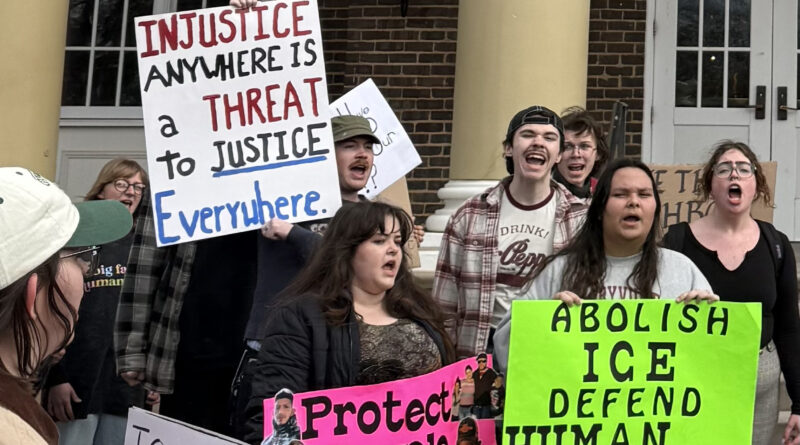 Students organize an anti-ICE protest on campus