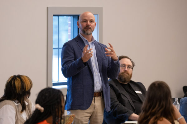 Dean of Students Dr. Ben Stubbs encourages students to engage in conversations exploring fraternity & sorority life